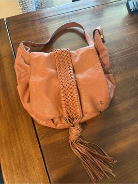 Elliot Lucca Woven Tassel Shoulder Bag in Terracotta - Stylish Everyday Carry